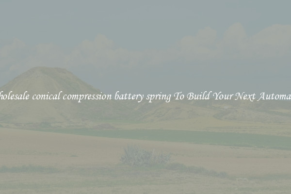 Wholesale conical compression battery spring To Build Your Next Automaton