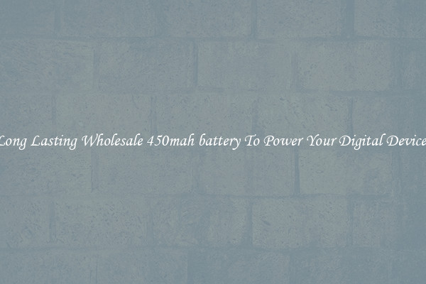 Long Lasting Wholesale 450mah battery To Power Your Digital Devices