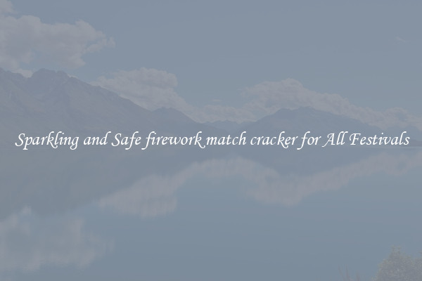 Sparkling and Safe firework match cracker for All Festivals