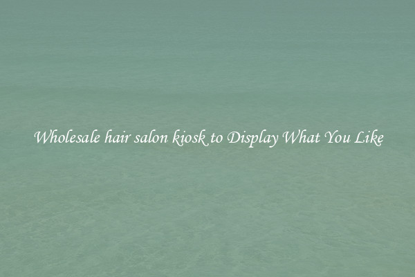 Wholesale hair salon kiosk to Display What You Like