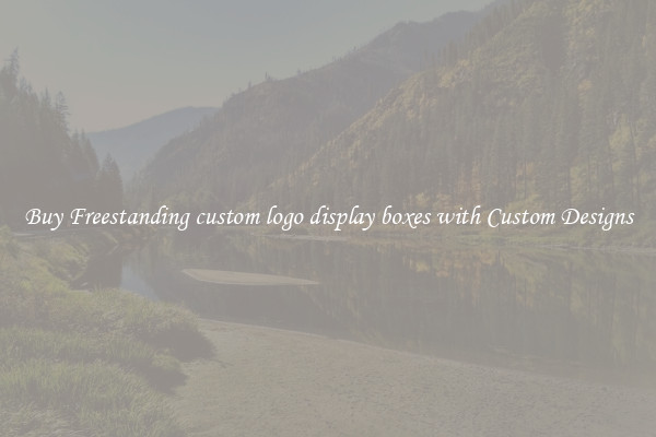 Buy Freestanding custom logo display boxes with Custom Designs
