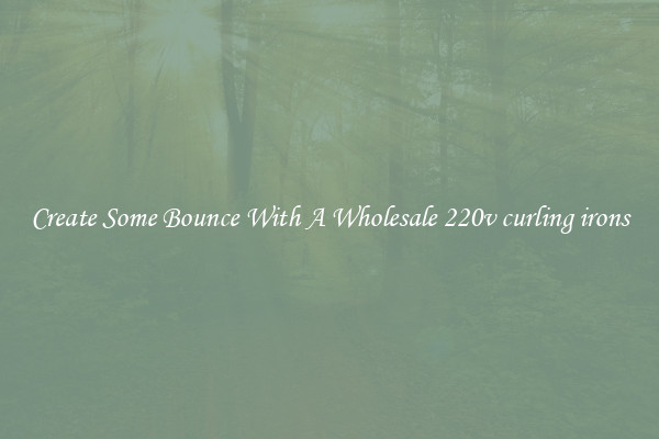 Create Some Bounce With A Wholesale 220v curling irons