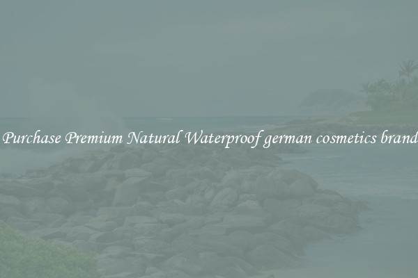 Purchase Premium Natural Waterproof german cosmetics brand