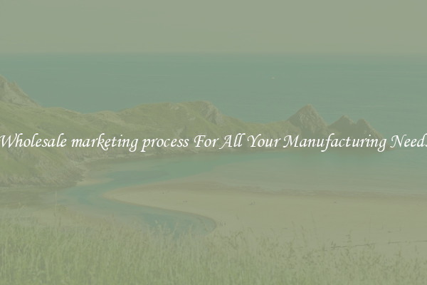 Wholesale marketing process For All Your Manufacturing Needs